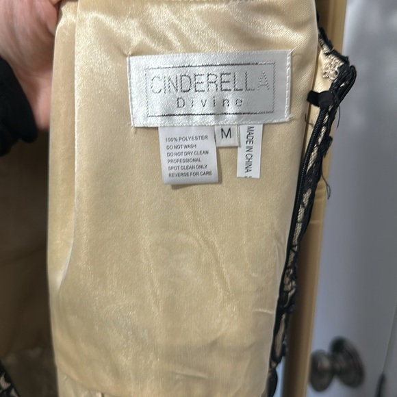 Cinderella Divine Black Beaded Party Dress Size Medium. - Picture 8 of 8